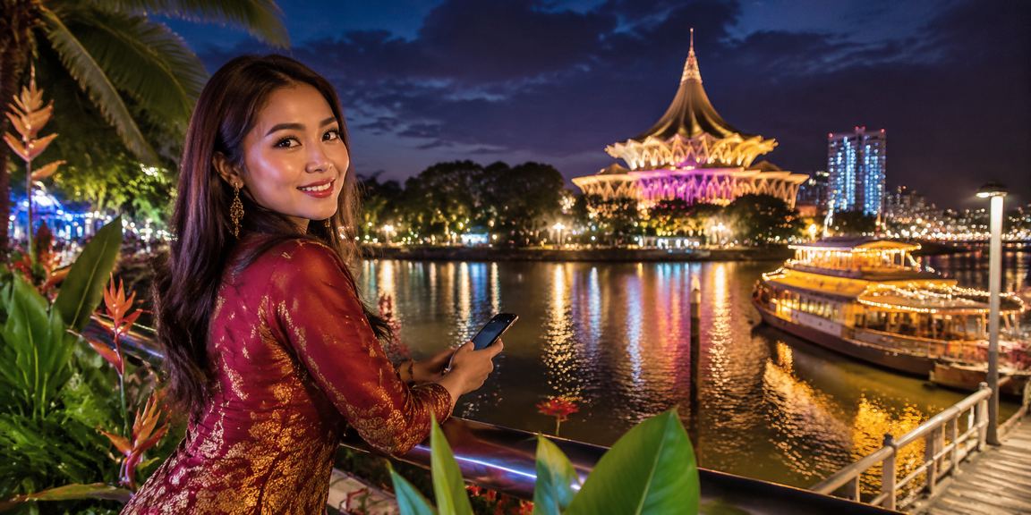 Kasino mudah alih gaya Malaysia di Kuching Sarawak